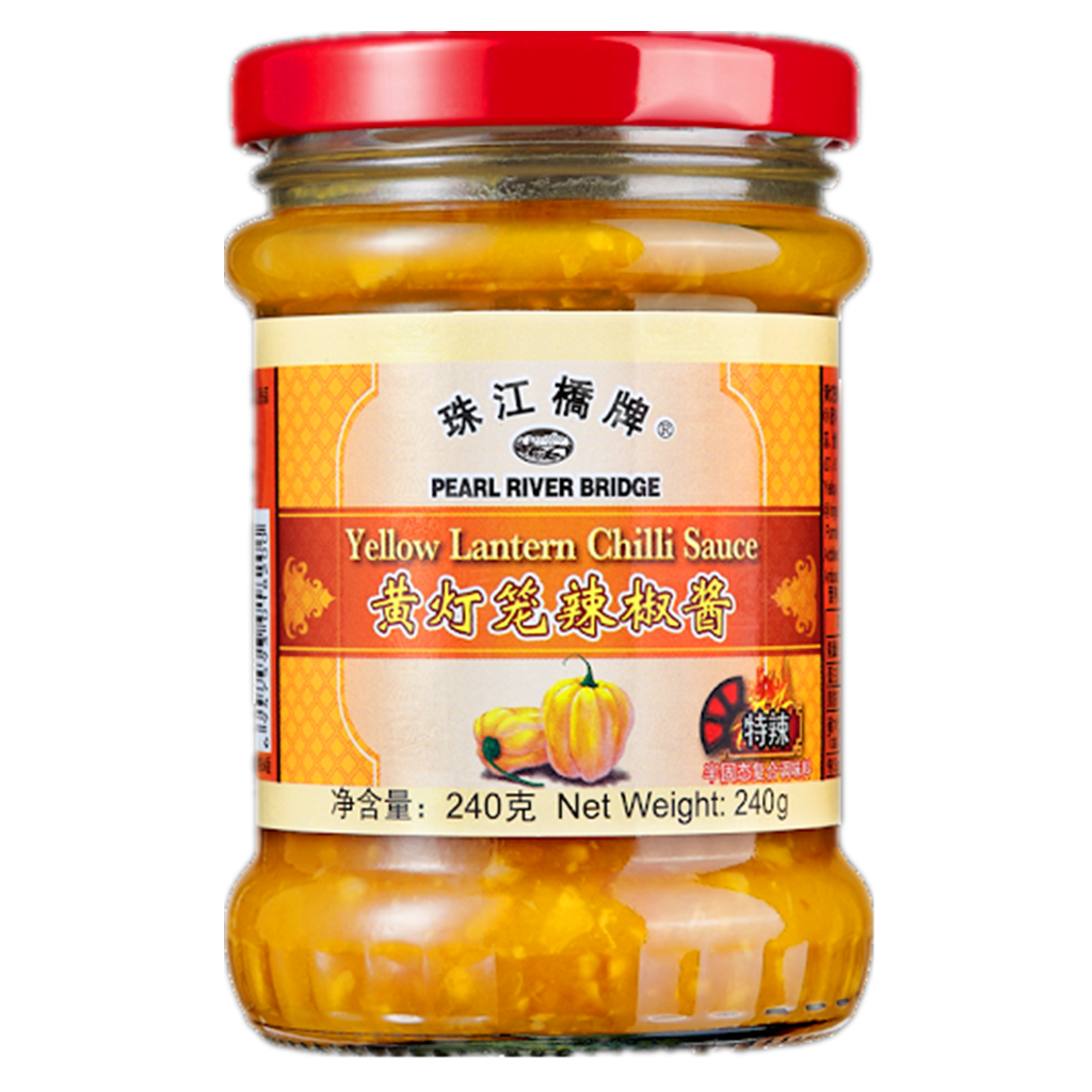 (PEARL RIVER BRIDGE) YELLOW CHILI 珠江橋牌黃辣椒醬, 240gx24